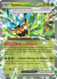 Ogerpon Máscara Turquesa ex – Carta Pokémon TCG