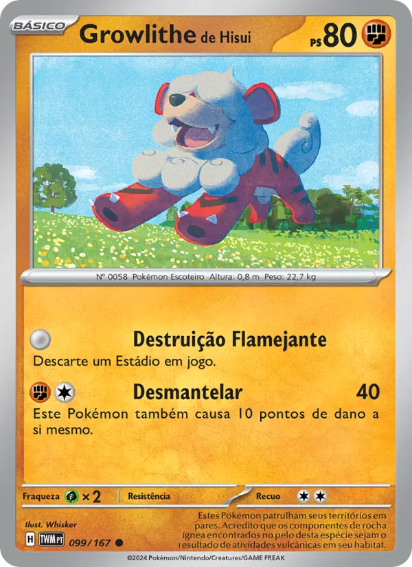 Growlithe de Hisui – Pokémon TCG