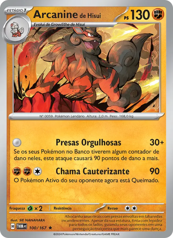 Arcanine de Hisui – Pokémon TCG