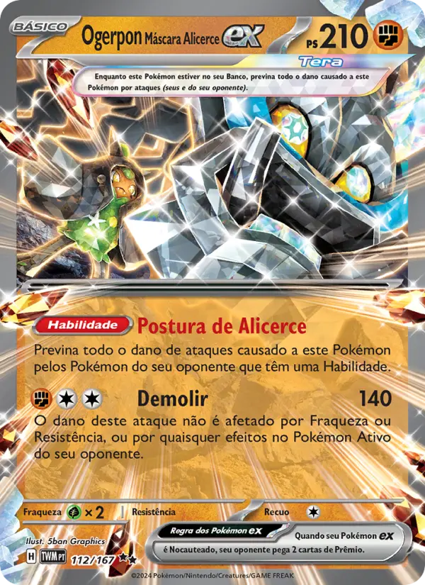 Ogerpon Máscara Alicerce ex – Pokémon TCG