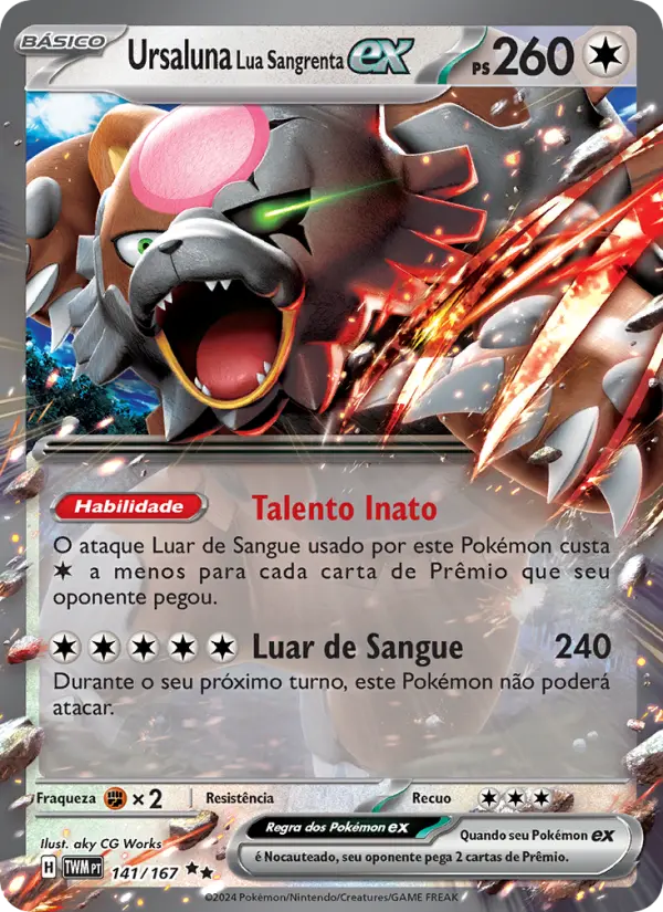 Ursaluna Lua Sangrenta ex – Pokémon TCG