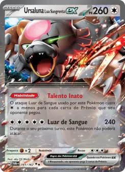 Ursaluna Lua Sangrenta ex – Carta Pokémon TCG
