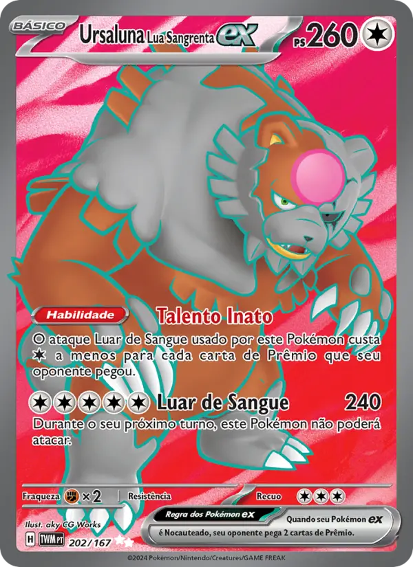 Ursaluna Lua Sangrenta ex – Pokémon TCG
