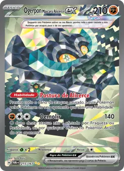 Ogerpon Máscara Alicerce ex – Carta Pokémon TCG