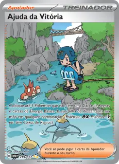 Ajuda da Vitória – Carta Pokémon TCG