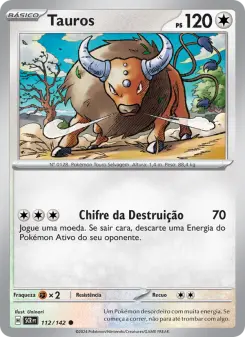 Tauros – Carta Pokémon TCG