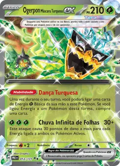 Ogerpon Máscara Turquesa ex – Carta Pokémon TCG
