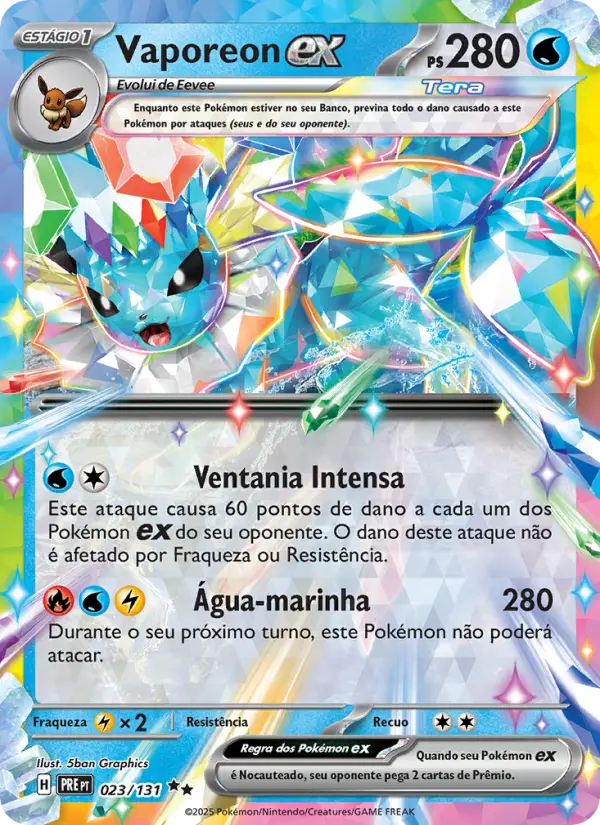 Vaporeon ex – Pokémon TCG