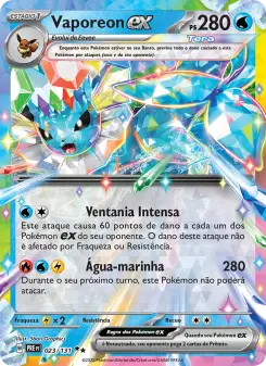 Vaporeon ex – Carta Pokémon TCG