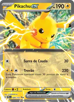 Pikachu ex – Carta Pokémon TCG