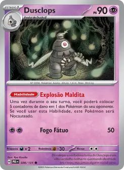 Dusclops – Carta Pokémon TCG