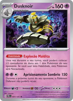 Dusknoir – Carta Pokémon TCG