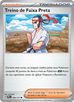 Treino de Faixa Preta – Carta Pokémon TCG