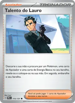Talento do Lauro – Carta Pokémon TCG