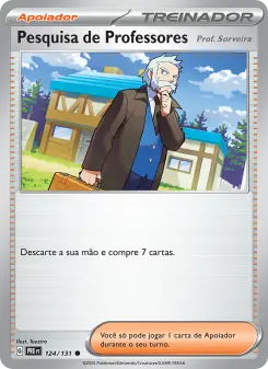 Pesquisa de Professores – Carta Pokémon TCG
