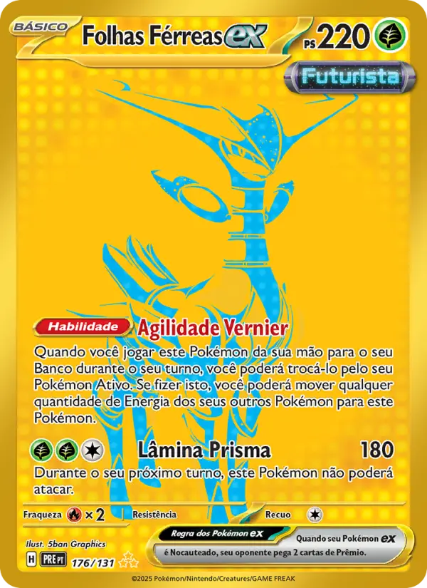 Folhas Férreas ex – Pokémon TCG