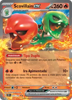 Scovillain ex – Carta Pokémon TCG