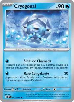 Cryogonal – Carta Pokémon TCG