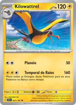 Kilowattrel – Carta Pokémon TCG