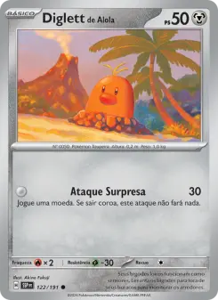 Diglett de Alola – Carta Pokémon TCG