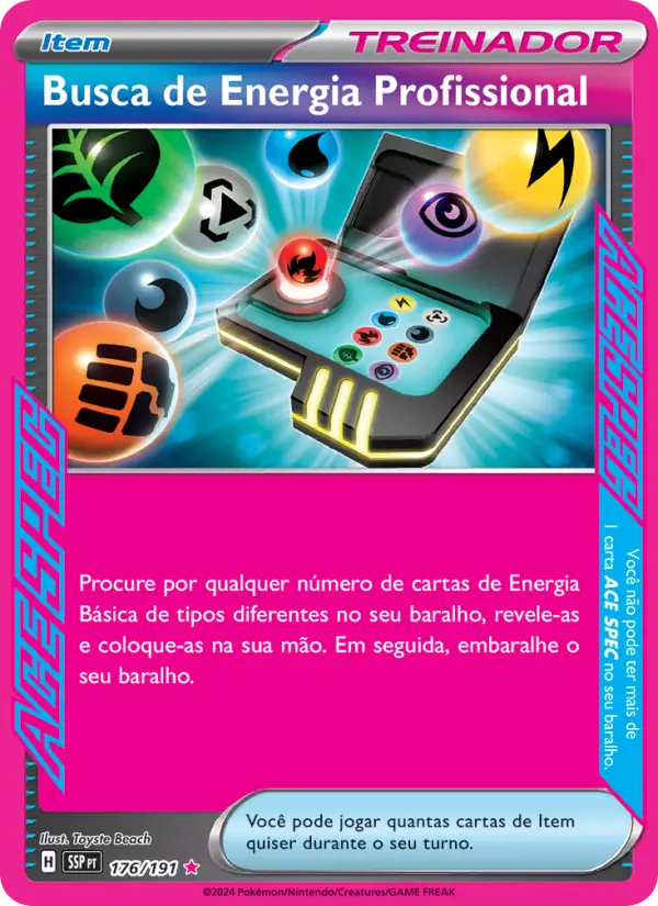 Busca de Energia Profissional – Pokémon TCG