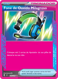 Fone de Ouvido Milagroso – Carta Pokémon TCG
