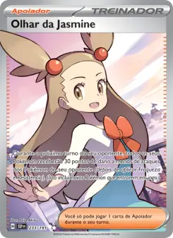 Olhar da Jasmine – Carta Pokémon TCG