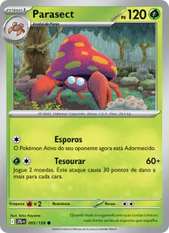 Parasect – Carta Pokémon TCG