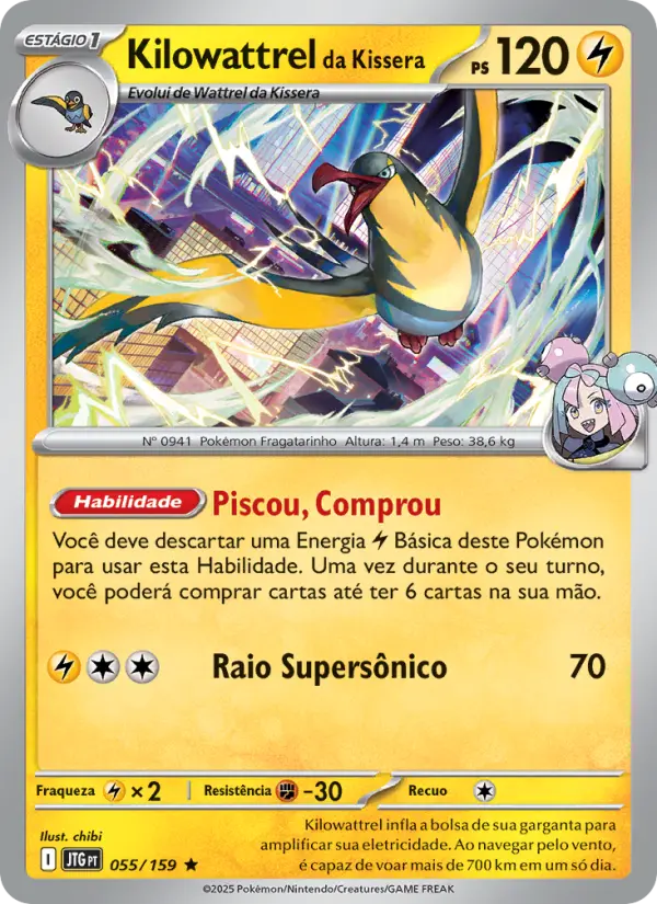 Kilowattrel da Kissera – Pokémon TCG
