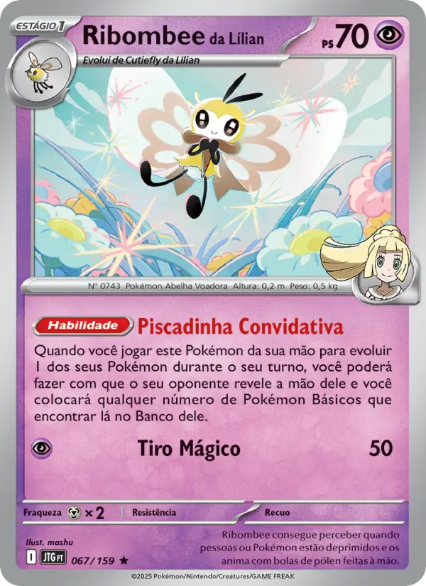 Ribombee da Lílian – Pokémon TCG