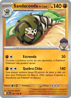 Sandaconda do Lupo – Carta Pokémon TCG