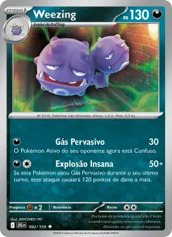 Weezing – Carta Pokémon TCG
