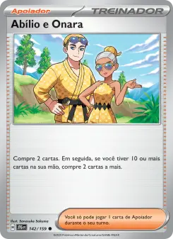 Abílio e Onara – Carta Pokémon TCG