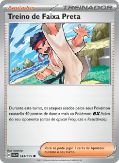 Treino de Faixa Preta – Carta Pokémon TCG