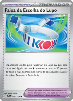 Faixa da Escolha do Lupo – Carta Pokémon TCG
