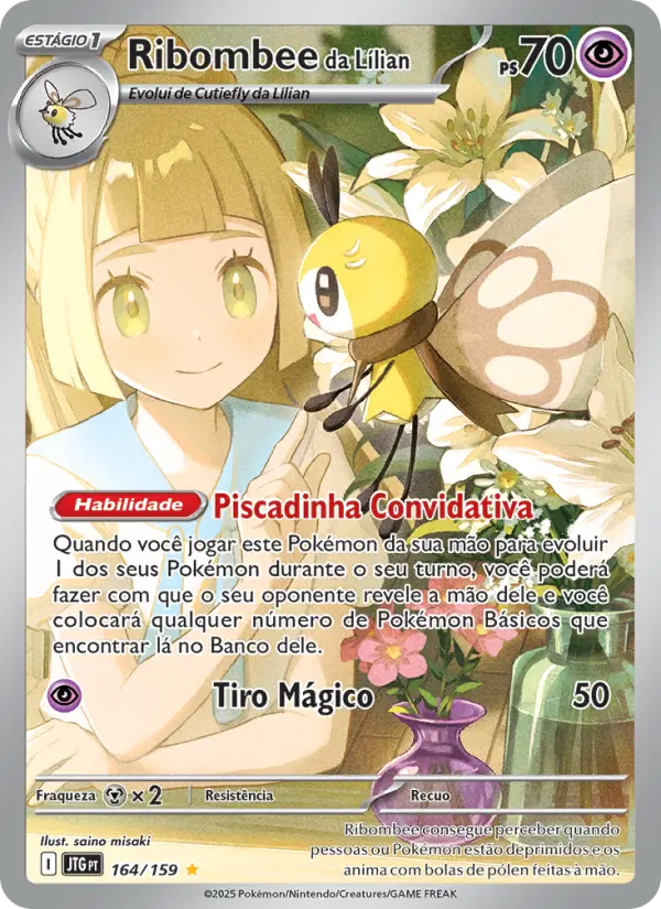 Ribombee da Lílian – Pokémon TCG