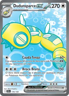 Dudunsparce ex – Carta Pokémon TCG