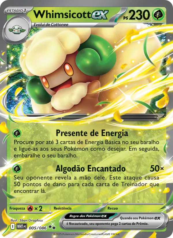 Whimsicott ex – Pokémon TCG