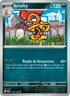 Scrafty – Carta Pokémon TCG