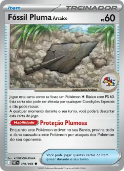 Fóssil Pluma Arcaico – Carta Pokémon TCG