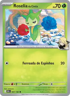 Roselia da Cíntia – Carta Pokémon TCG