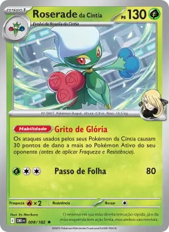 Roserade da Cíntia – Carta Pokémon TCG