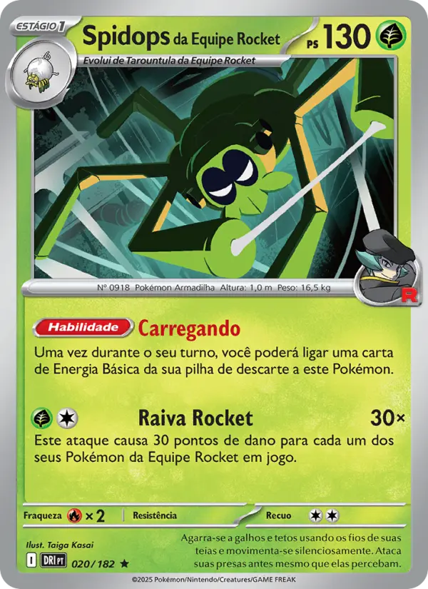 Spidops da Equipe Rocket – Pokémon TCG