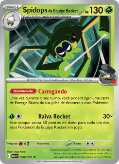 Spidops da Equipe Rocket – Carta Pokémon TCG