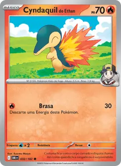 Cyndaquil do Ethan – Carta Pokémon TCG