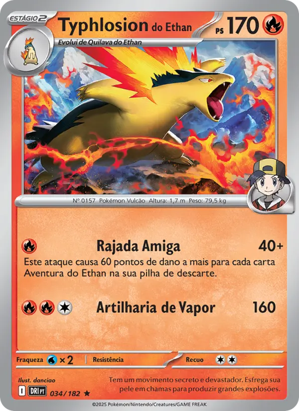 Typhlosion do Ethan – Pokémon TCG
