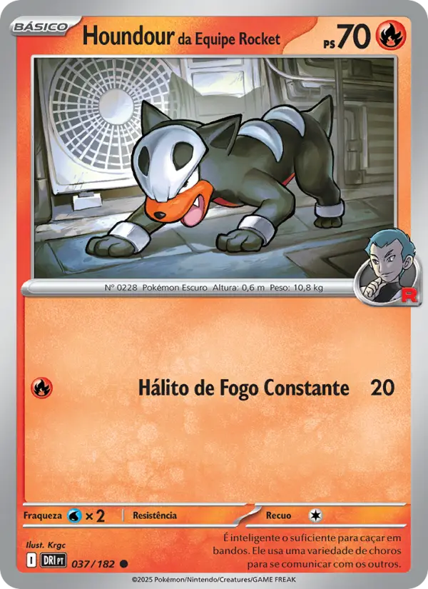 Houndour da Equipe Rocket – Pokémon TCG