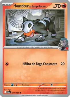 Houndour da Equipe Rocket – Carta Pokémon TCG