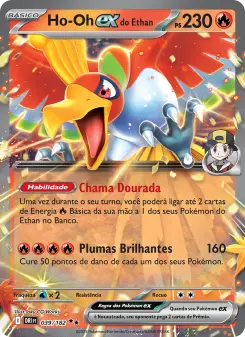 Ho-Oh ex do Ethan – Carta Pokémon TCG