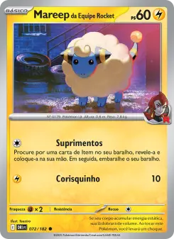 Mareep da Equipe Rocket – Carta Pokémon TCG
